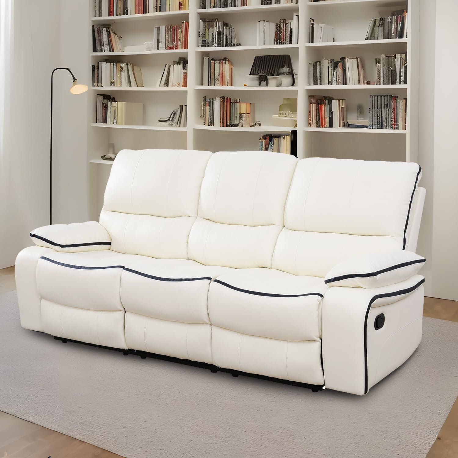 Brayden Studio® Daniyaal Faux Leather Manual Reclining Living Room